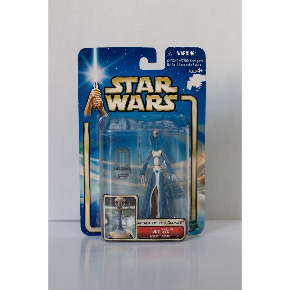 Star Wars Attack of the Clones Taun We Kamino Cloner Action Figure Hasbro 2002